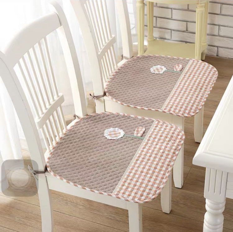 Cotton Fabric Dining Table And Chair Cushion With Anti-slip