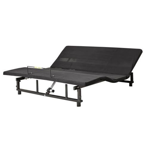 Adjustable Bed Base Frame Queen Bed Frame With Head And Foot Incline Wireless Remote Zero Gravity Quiet Motor Black Queen