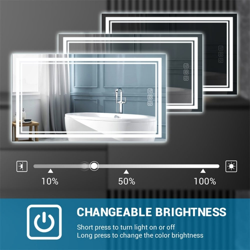 LED Bathroom Mirror 32 Inch X 24 Inch Front Backlight, Unable To Ship On Weekends