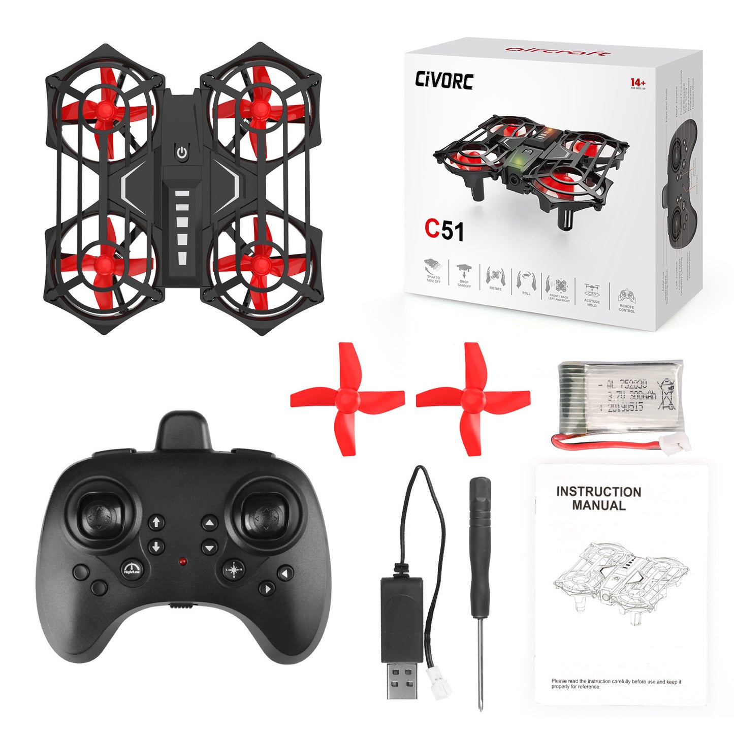 Mini Drone Gesture-sensing Tumble Rotary