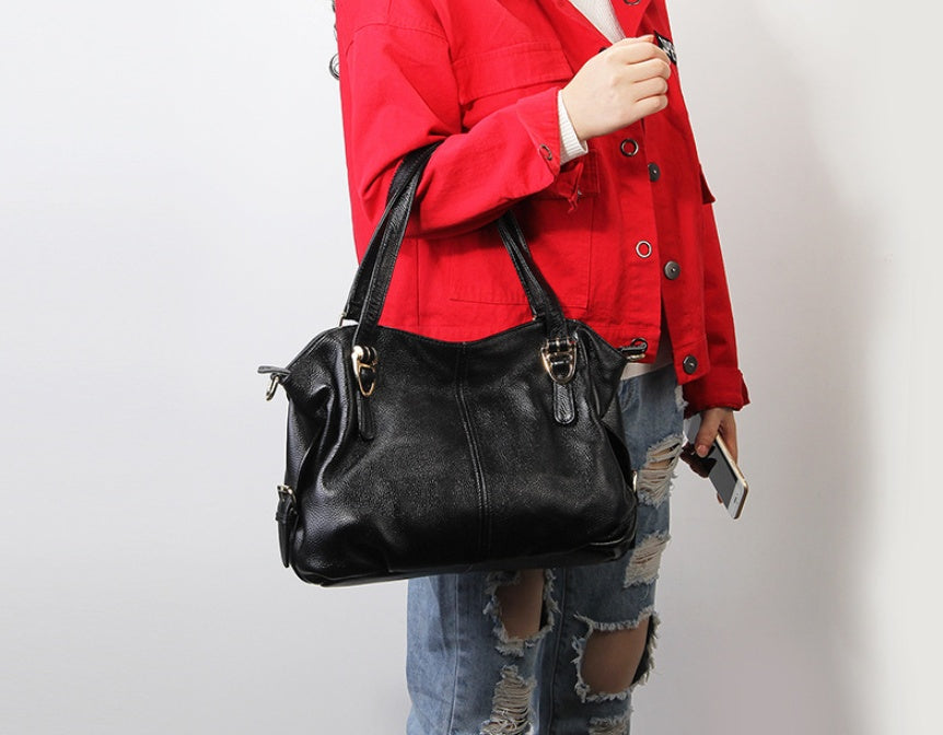 new fashion leather handbags shoulder bag Messenger bag Victoria first layer cowhide ladies big bag