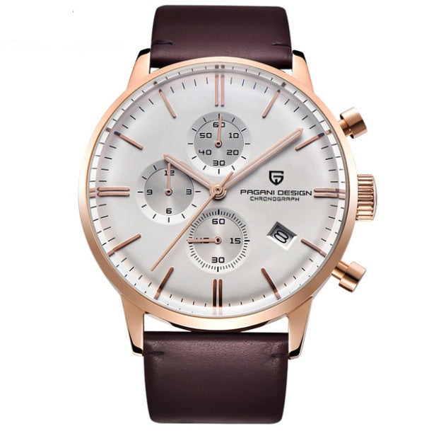 Business casual calendar quartz watch