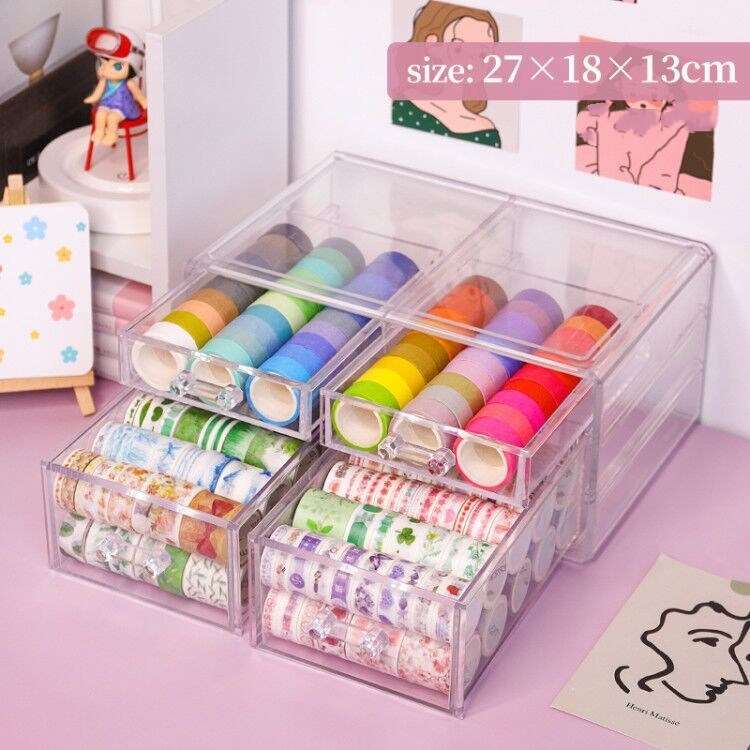 Desktop drawer storage rack