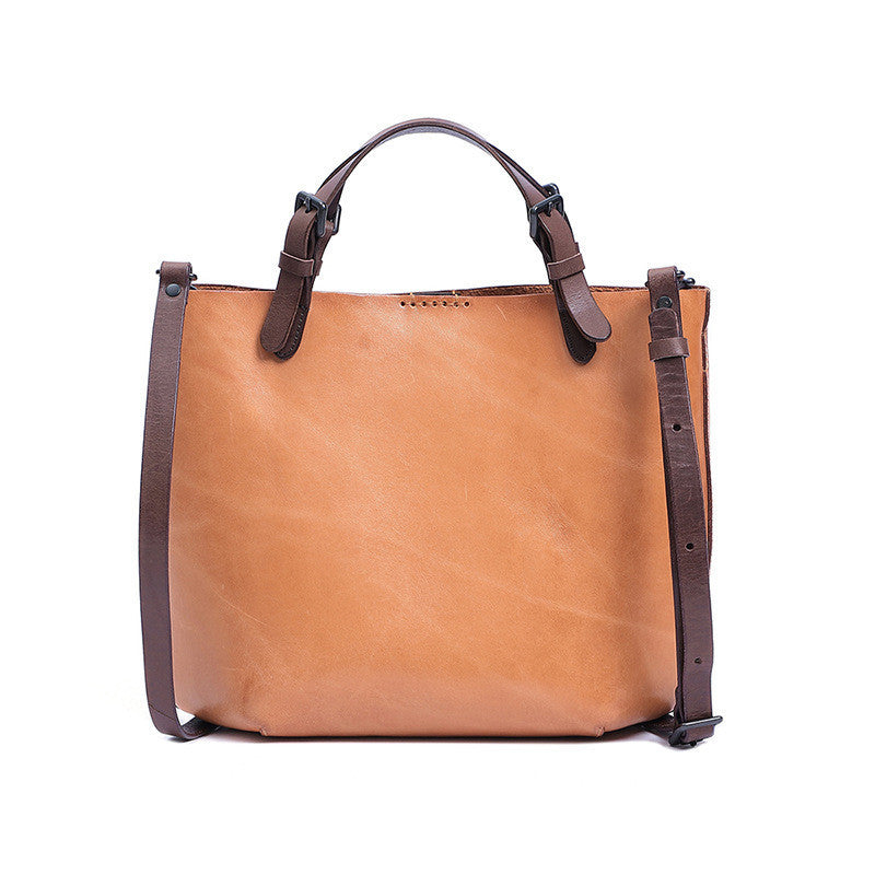 The first layer of cowhide retro leather handbags