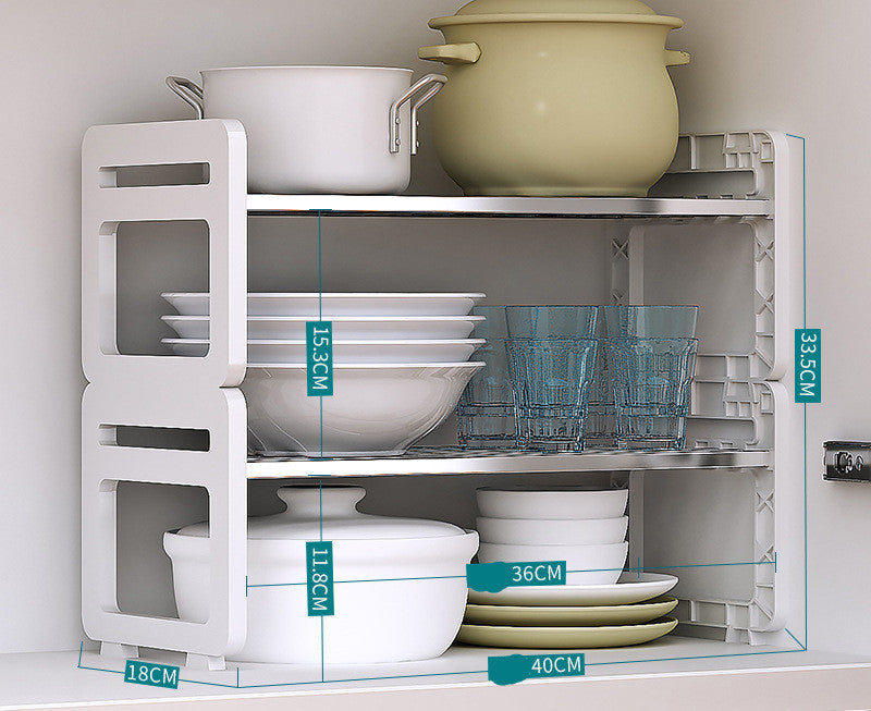 304 Stainless Steel Layered Rack Storage Rack Storage Rack Multi-layer Pot Rack