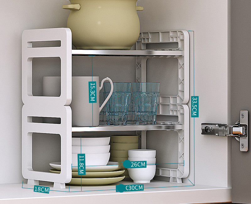 304 Stainless Steel Layered Rack Storage Rack Storage Rack Multi-layer Pot Rack