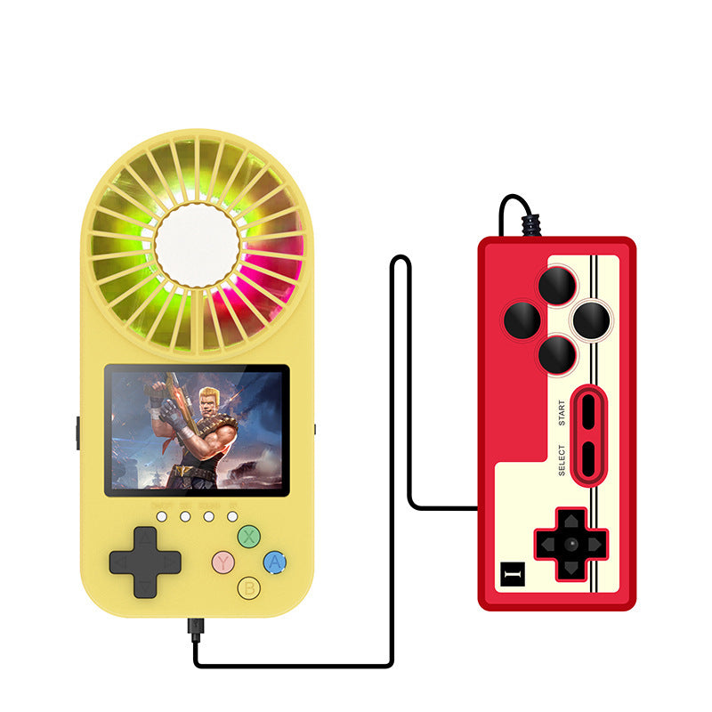 500 In 1 Color Screen Lightweight Game Machine With Convenient USB Fan 3-level Wind Speed Various Games