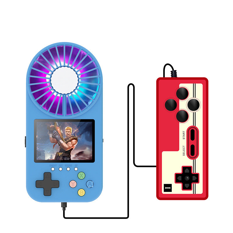 500 In 1 Color Screen Lightweight Game Machine With Convenient USB Fan 3-level Wind Speed Various Games