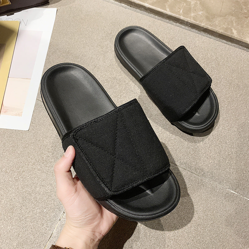 Adjustable Couple Slippers, Men's Trendy Summer Outdoor Wear New Beach Platform Fashion Sandals And Slippers