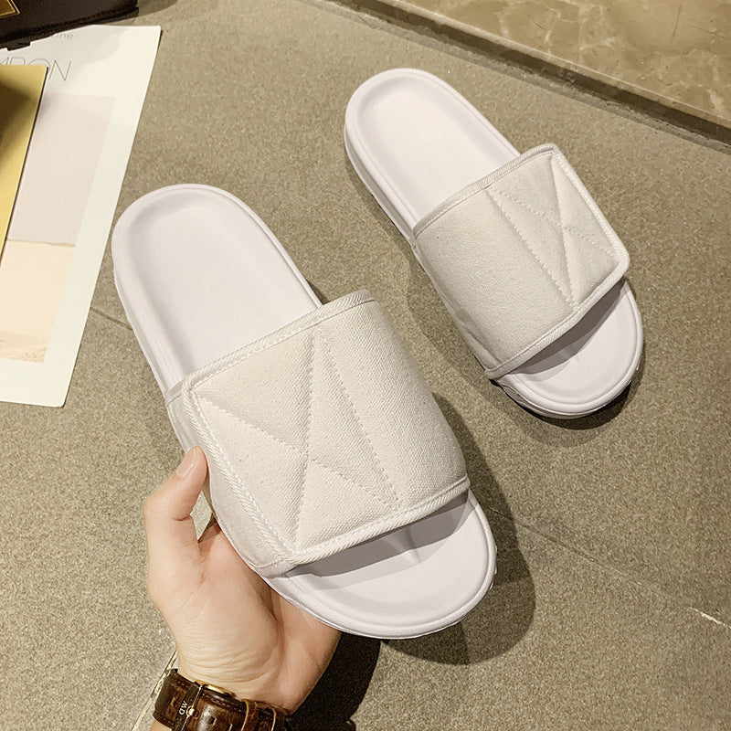 Adjustable Couple Slippers, Men's Trendy Summer Outdoor Wear New Beach Platform Fashion Sandals And Slippers