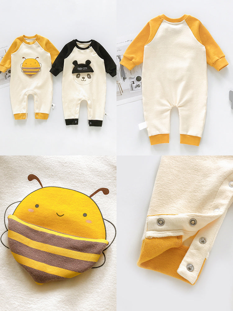 Outing In Spring Foreign Style Romper Spring Baby Boy One-piece Clothes