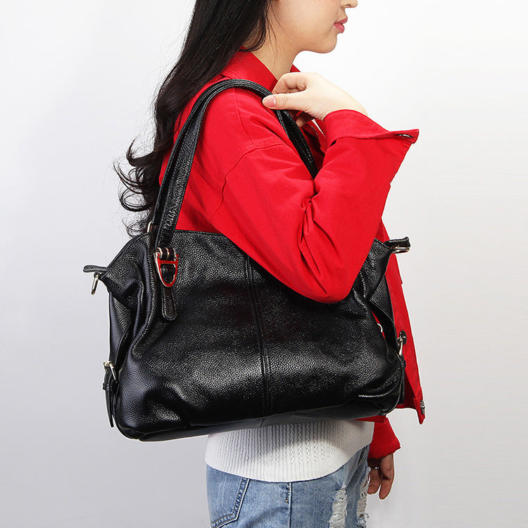 new fashion leather handbags shoulder bag Messenger bag Victoria first layer cowhide ladies big bag