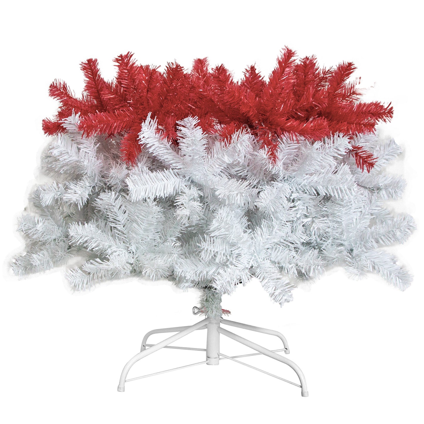 6 Foot Articulated Fir Artificial Fir Curved Top Christmas Tree 1250 Branch Tips, 300 LED Lights Christmas Lights