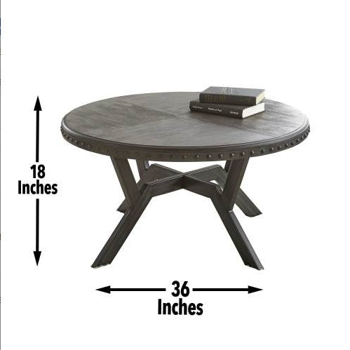 Alamo - Round Cocktail Table - Gray