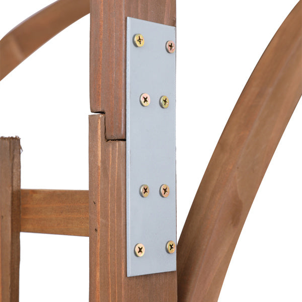 7FT Dark Brown Garden Arch