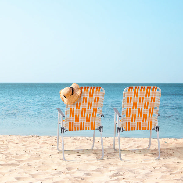 2pcs, Folding Beach Chairs