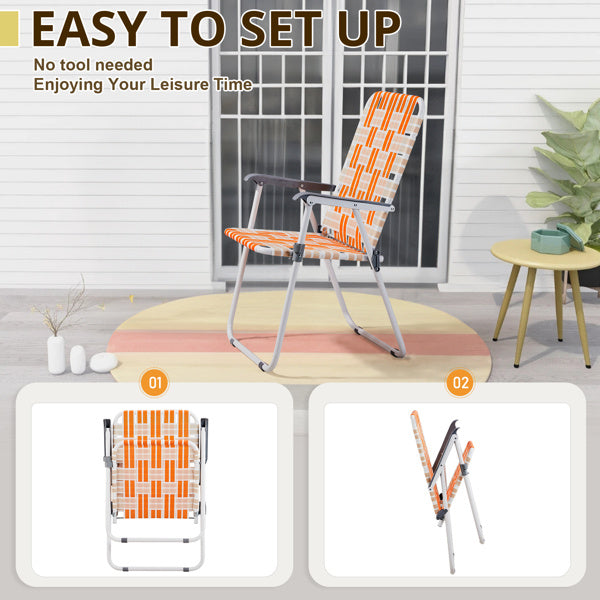 2pcs, Folding Beach Chairs