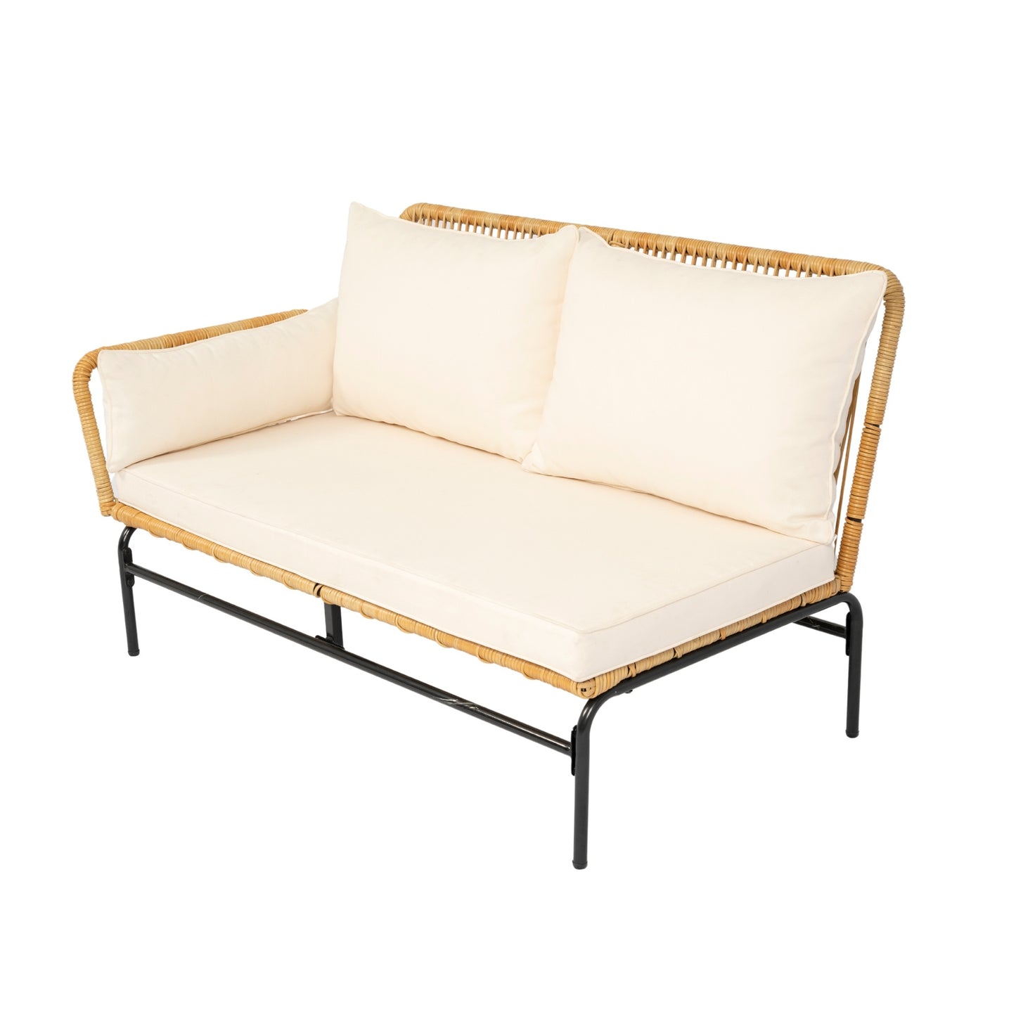 3 Pieces Outdoor Patio Wicker Furniture Sets Table And Chairs