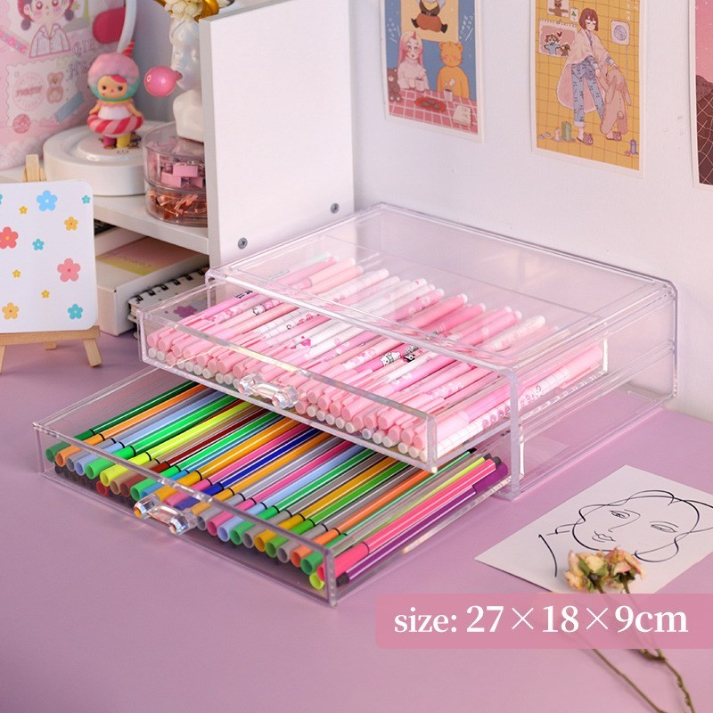 Desktop drawer storage rack