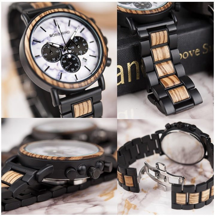 Fashion BOBO BIRD Wooden Watch Quartz Watch