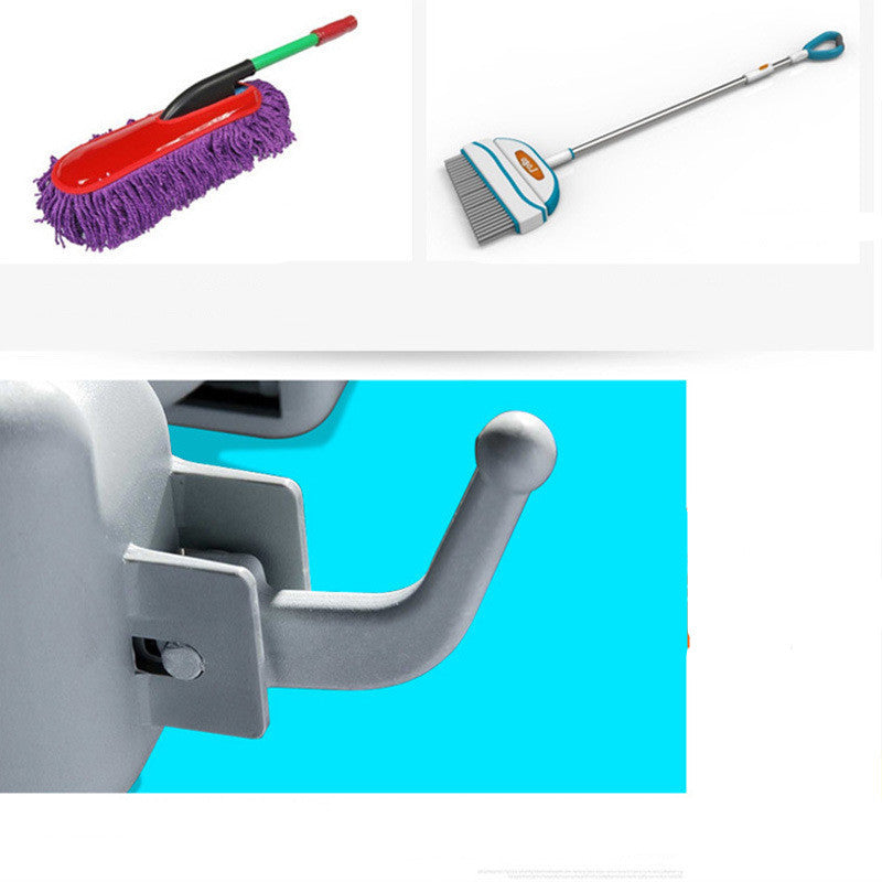 Multifunctional broom storage rack