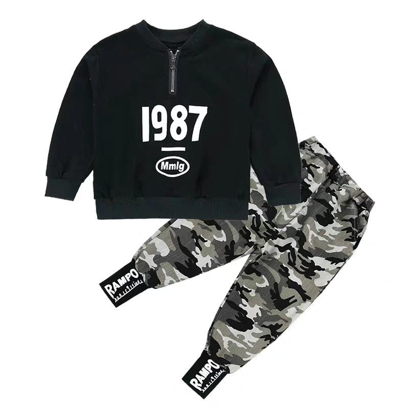 Children's camouflage suit