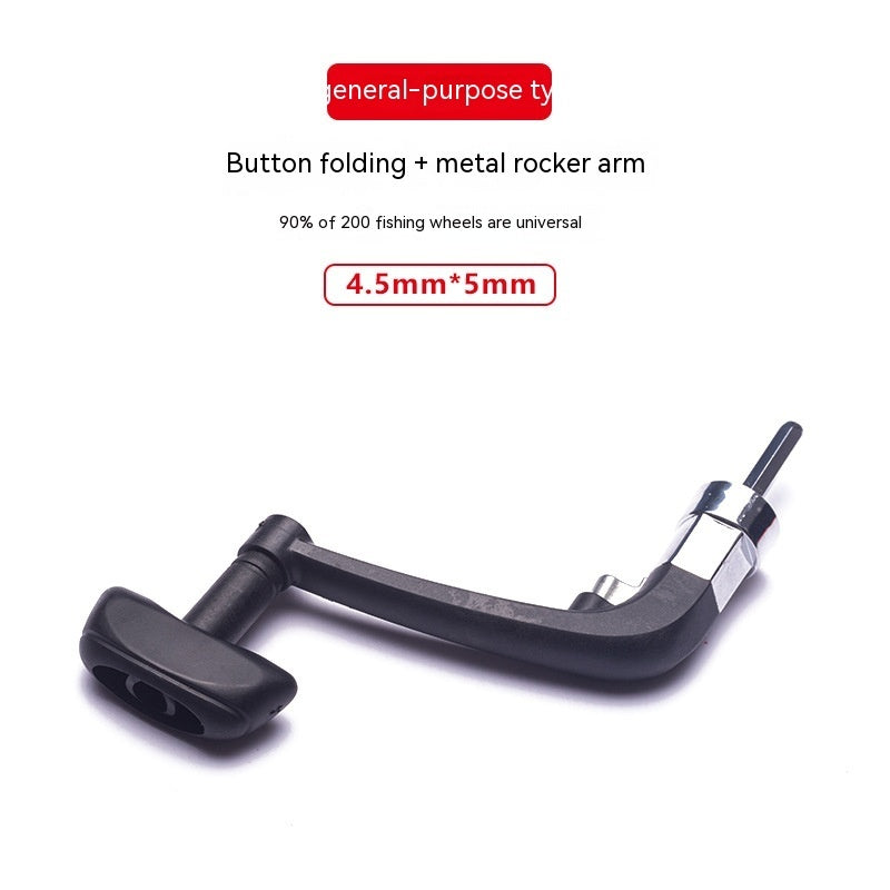 Metal Fishing Wheel Foldable Handle Rocker Arm
