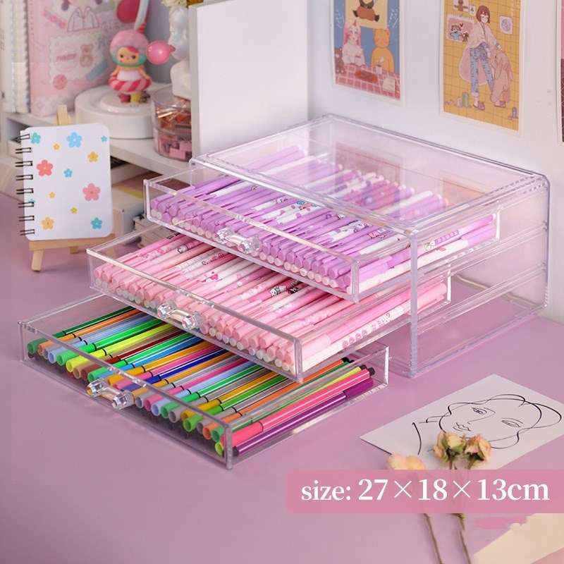 Desktop drawer storage rack