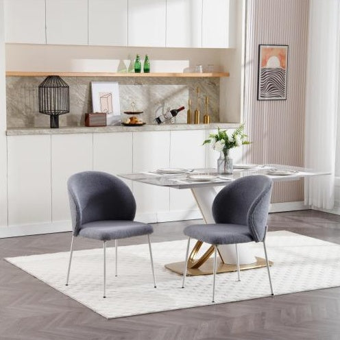 Iron Foot Dining Chair