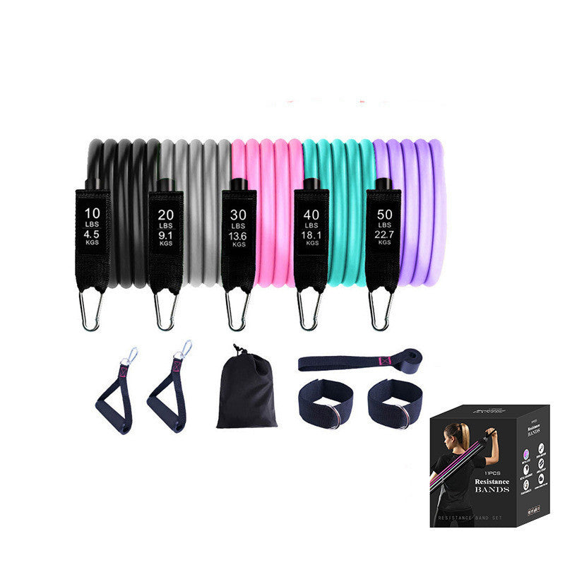 Indoor Sports Exercise Tension Rope 11-piece Set