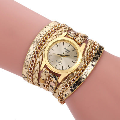 Ladies winding bracelet watch