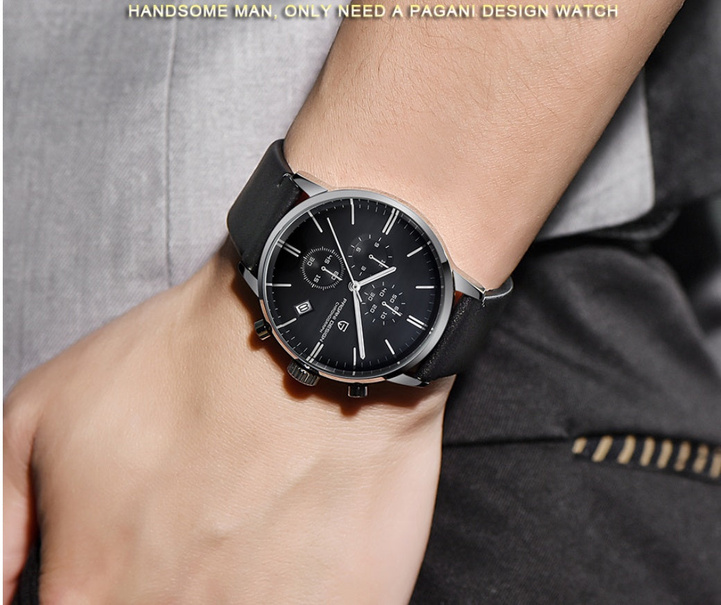 Business casual calendar quartz watch