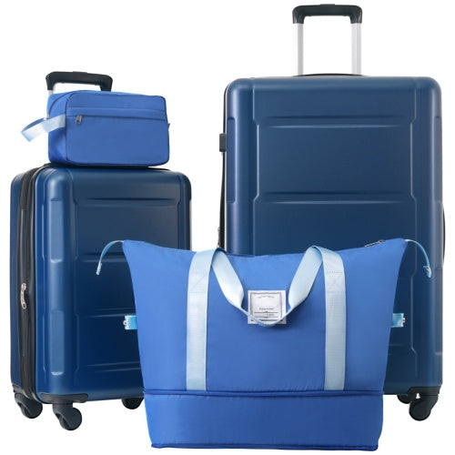 2 Piece Luggage Set With Bags Expanable Spinner Wheels ABS Lightweight Suitcase With TSA Lock 20inch And 28inch