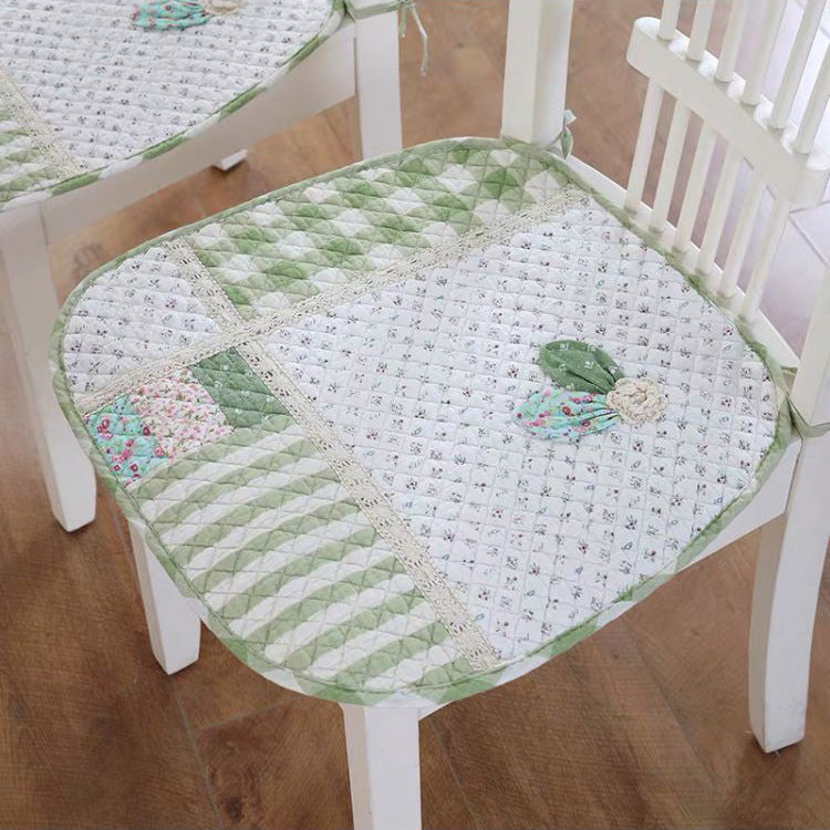 Cotton Fabric Dining Table And Chair Cushion With Anti-slip