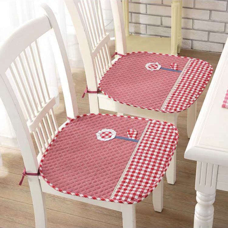 Cotton Fabric Dining Table And Chair Cushion With Anti-slip