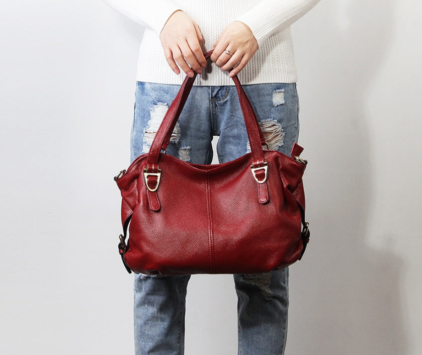 new fashion leather handbags shoulder bag Messenger bag Victoria first layer cowhide ladies big bag