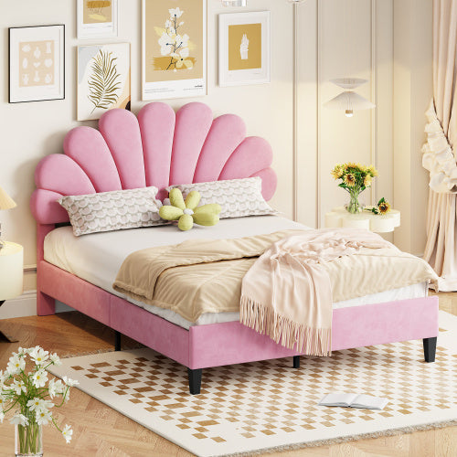 Linen Material With Metal Frame Bed Frame
