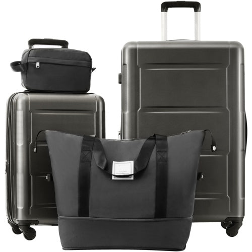 2 Piece Luggage Set With Bags Expanable Spinner Wheels ABS Lightweight Suitcase With TSA Lock 20inch And 28inch