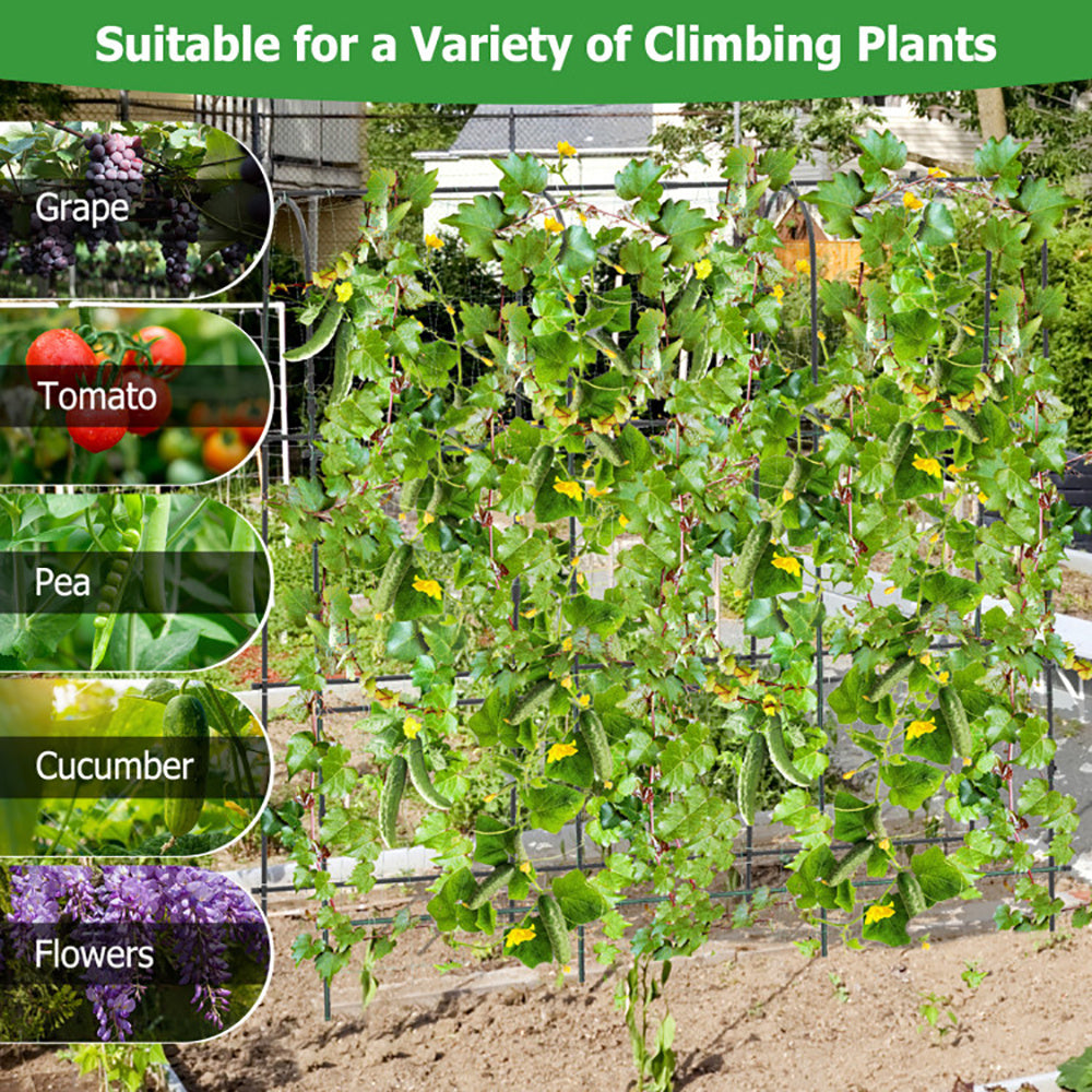 71 X 71 Inch U-Shaped Tall Garden Arched Trellis For Climbing Plants