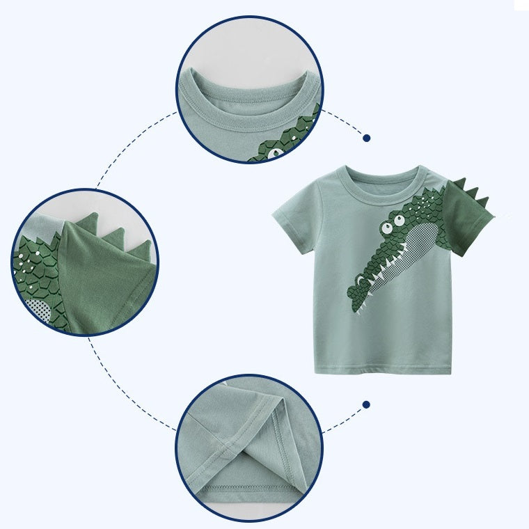 Summer Children's Short-sleeved T-shirt Boy Baby Clothes