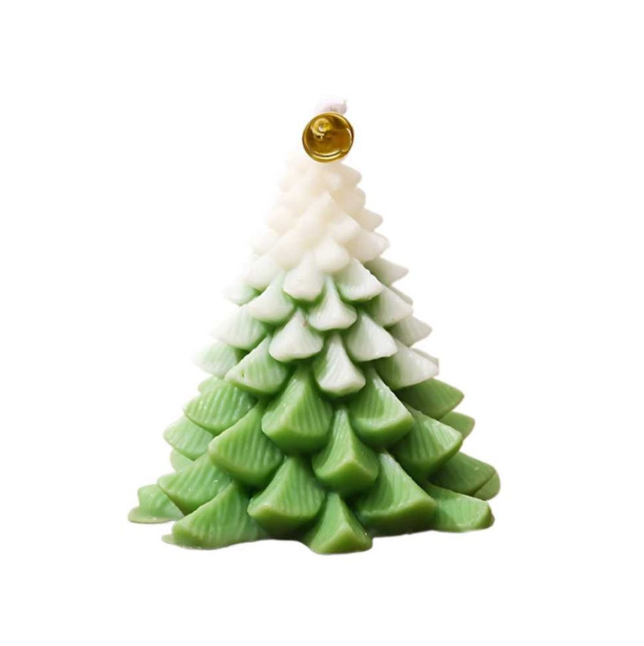 Christmas Tree Scented Candle, Christmas Tree Shaped Candles, Festive Ornaments, Holiday Decor Candles For Kitchen, Living Room, Bedroom, Bathroom-Morning Dew Rose