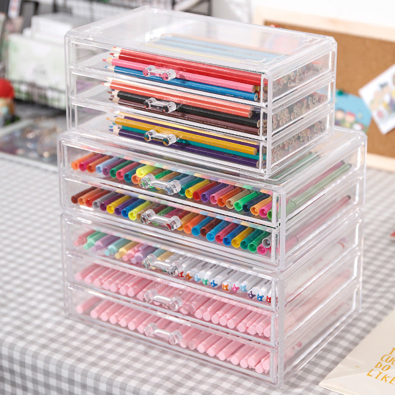 Desktop drawer storage rack