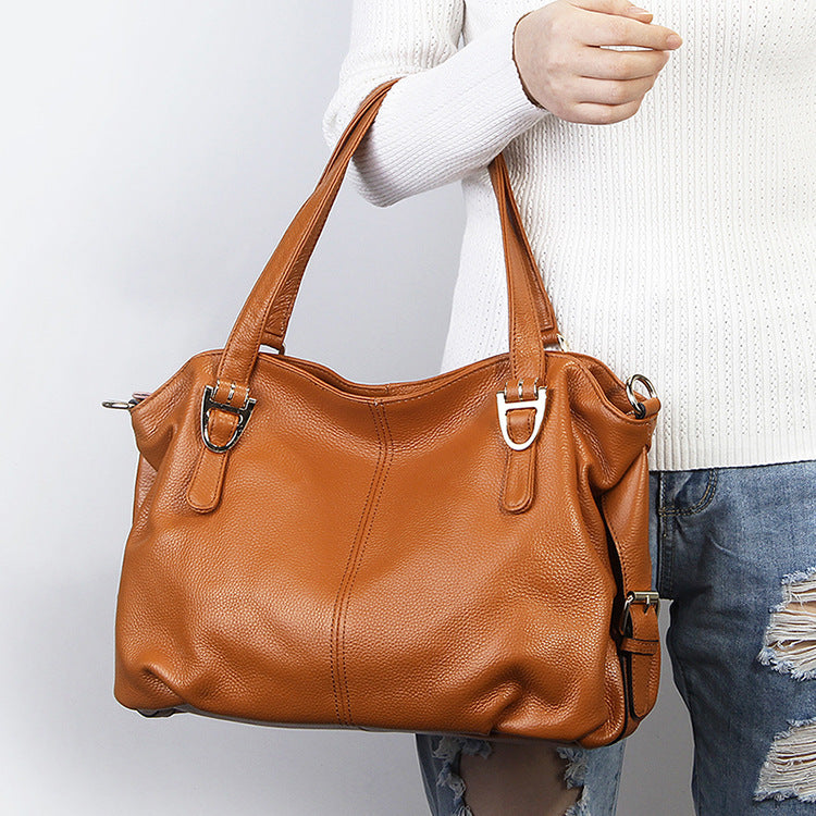 new fashion leather handbags shoulder bag Messenger bag Victoria first layer cowhide ladies big bag