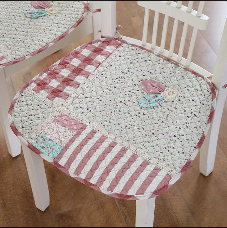 Cotton Fabric Dining Table And Chair Cushion With Anti-slip