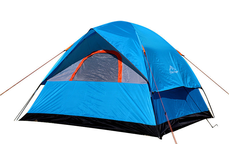 Tent 4 People To Build A Double Deck Family Outdoor Camping Travel Tent