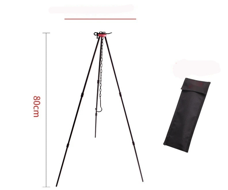 Outdoor Camping Portable Pot Tripod Hanging Pot Rack