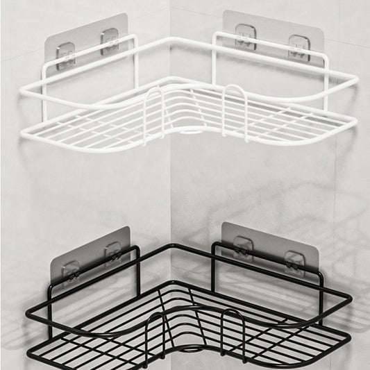 Iron Triangle Corner Storage Rack Home Bathroom Punch-free Storage Rack