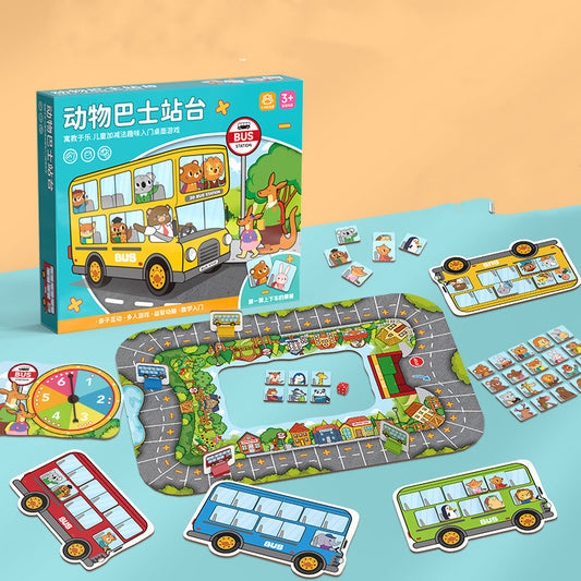 Animal Bus Platform Table Games For Children