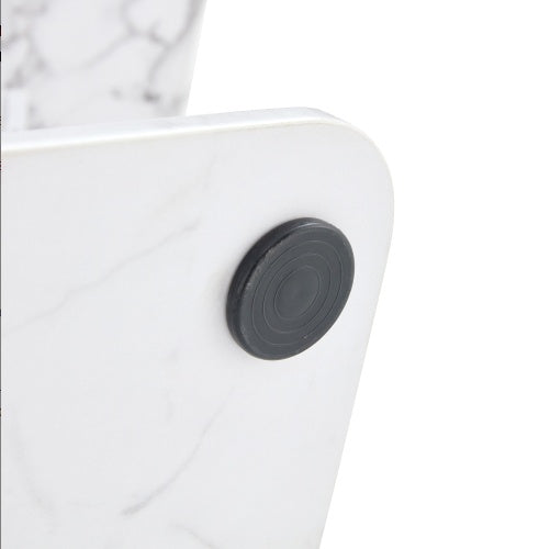 Modern Minimalist Grey Marble Pattern Sticker Pattern MDF Rectangular Coffee Table. Add A Tranquil And Comfortable Atmosphere To Your Home. MDF Coffee Table, Grey Marble Pattern Sticker, Side Table.
