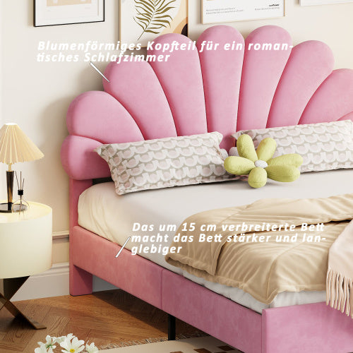 Linen Material With Metal Frame Bed Frame